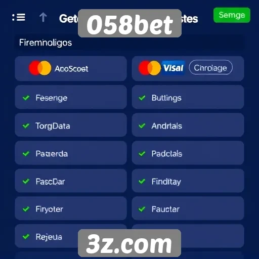 Métodos de pagamento disponíveis no 058bet